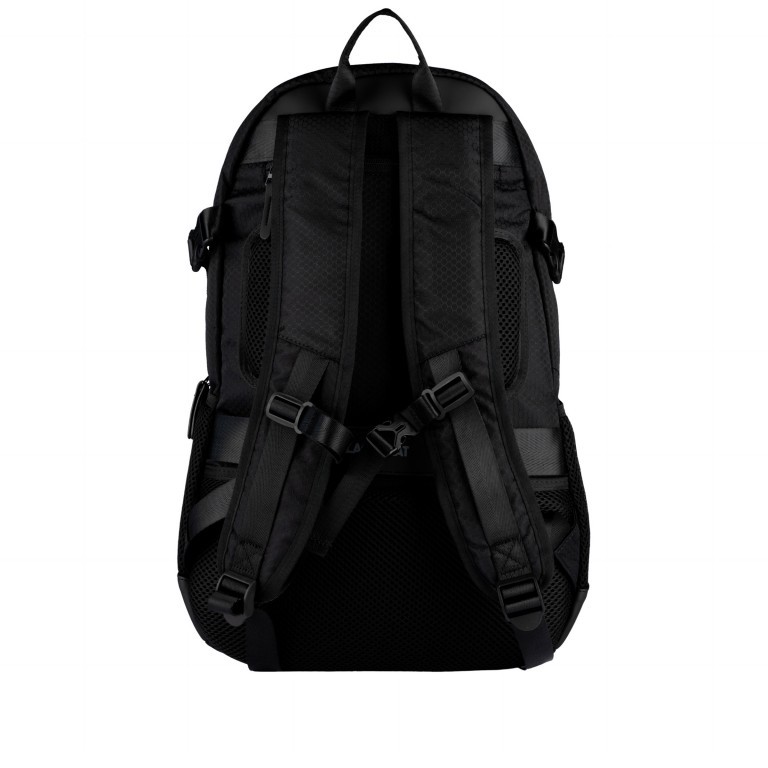 Rucksack Trondheim Hurlock mit Laptopfach 15.6 Zoll, Farbe: schwarz, grau, Marke: Blackbeat, Abmessungen in cm: 32x49x18, Bild 3 von 6