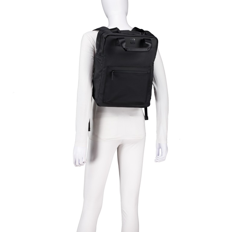 Rucksack City-Lights Hamburg XL CL-12696, Farbe: anthrazit, blau/petrol, beige, Marke: Harbour 2nd, Abmessungen in cm: 29x38x16, Bild 4 von 5