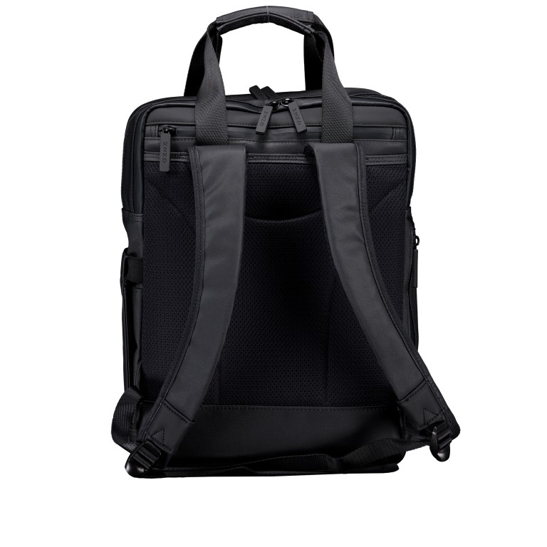 Rucksack City-Lights Hamburg XL CL-12696, Farbe: anthrazit, blau/petrol, beige, Marke: Harbour 2nd, Abmessungen in cm: 29x38x16, Bild 3 von 5