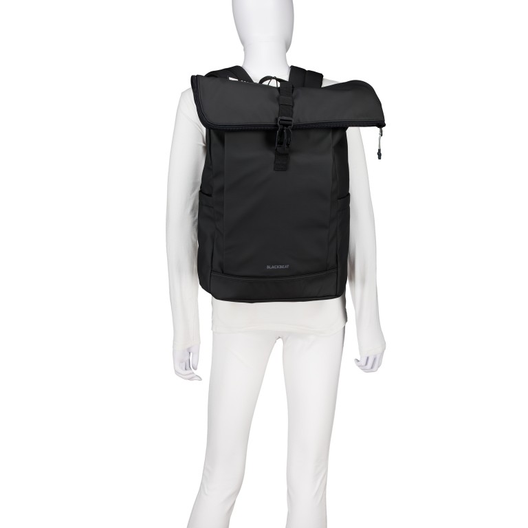 Rucksack BBRS93-B, Farbe: schwarz, grau, blau/petrol, grün/oliv, Marke: Blackbeat, Abmessungen in cm: 30x42x10, Bild 4 von 8