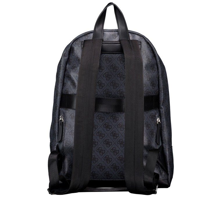 Freizeitrucksack Milano 4G-Logo mit Laptopfach 15 Zoll, Farbe: schwarz, braun, grün/oliv, Marke: Guess, Abmessungen in cm: 30x42x12, Bild 4 von 6