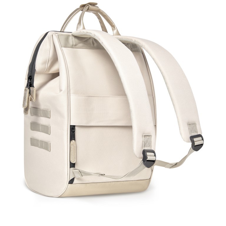 Rucksack Adventurer Large mit zwei auswechselbaren Vortaschen, Farbe: blau/petrol, grün/oliv, beige, Marke: Cabaia, Abmessungen in cm: 29x46x17, Bild 6 von 10