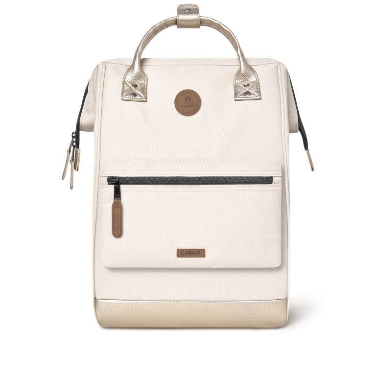 Rucksack Adventurer Large mit zwei auswechselbaren Vortaschen, Farbe: blau/petrol, grün/oliv, beige, Marke: Cabaia, Abmessungen in cm: 29x46x17, Bild 3 von 10
