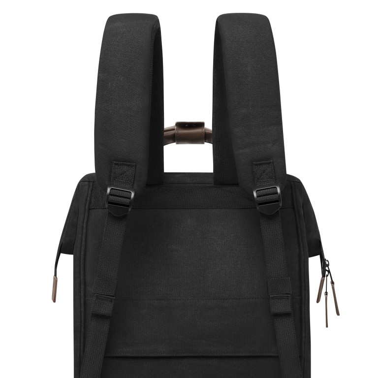 Rucksack Adventurer Large mit zwei auswechselbaren Vortaschen, Farbe: schwarz, braun, cognac, Marke: Cabaia, Abmessungen in cm: 29x49x17, Bild 9 von 10