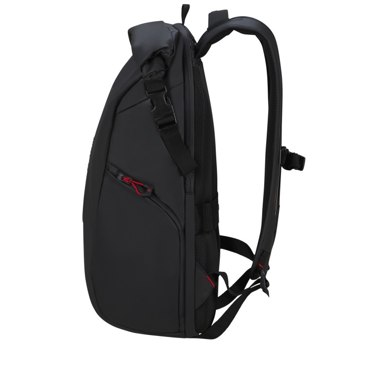 Rucksack Ecodiver Rolltop Backpack L erweiterbar, Farbe: schwarz, orange, Marke: Samsonite, Bild 3 von 16