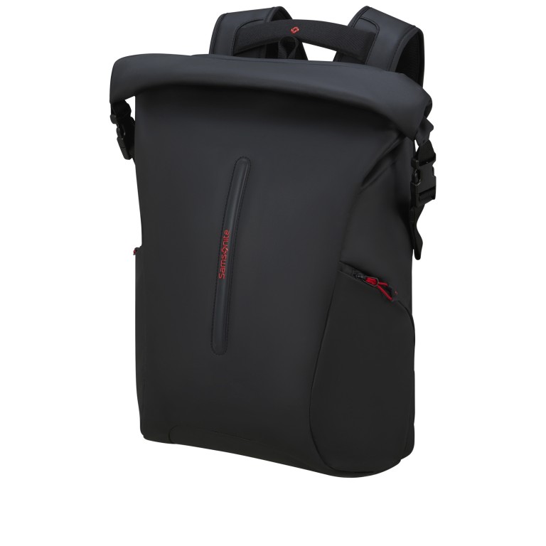 Rucksack Ecodiver Rolltop Backpack L erweiterbar, Farbe: schwarz, orange, Marke: Samsonite, Bild 2 von 16