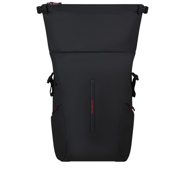 Rucksack Ecodiver Rolltop Backpack L erweiterbar, Farbe: schwarz, orange, Marke: Samsonite, Bild 8 von 16