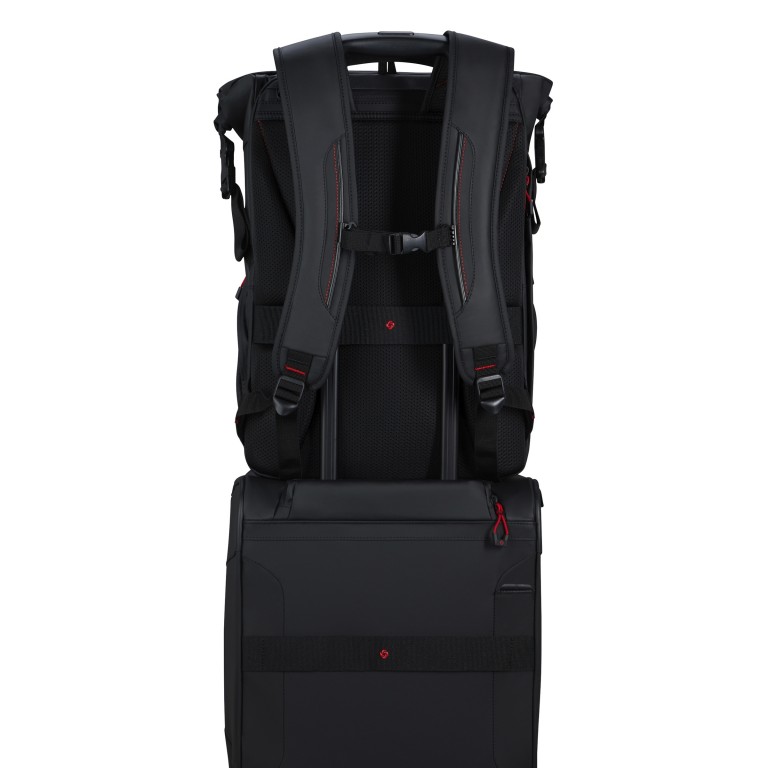 Rucksack Ecodiver Rolltop Backpack L erweiterbar, Farbe: schwarz, orange, Marke: Samsonite, Bild 7 von 16