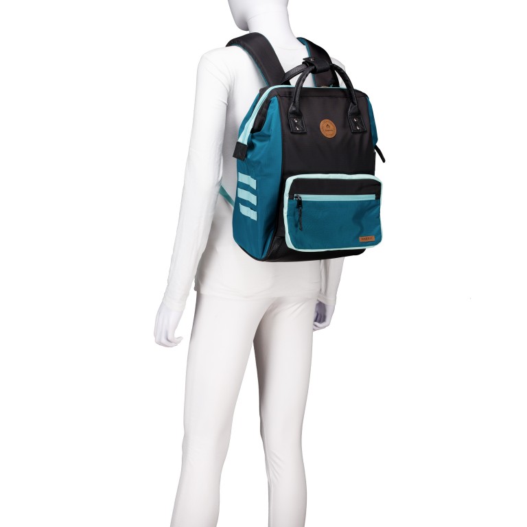 Freizeitrucksack Adventurer Medium MEDIUM.SALTLAKECITY, Farbe: blau/petrol, grün/oliv, Marke: Cabaia, Bild 7 von 10