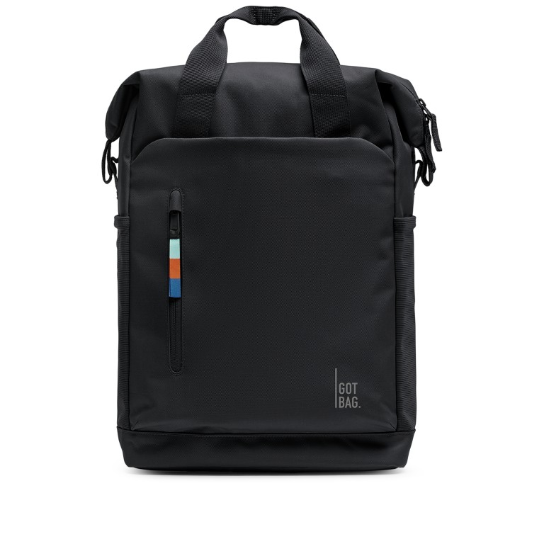 Rucksack Flow Pack mit Laptopfach 14 Zoll, Farbe: schwarz, grün/oliv, beige, Marke: Got Bag, Abmessungen in cm: 30x40x14, Bild 1 von 10