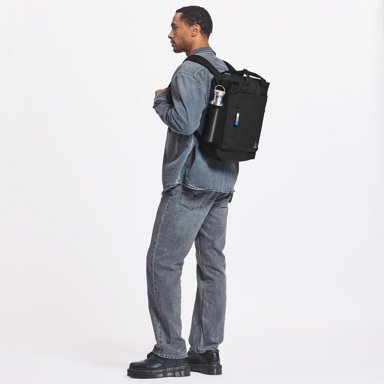 Rucksack Flow Pack mit Laptopfach 14 Zoll, Farbe: schwarz, grün/oliv, beige, Marke: Got Bag, Abmessungen in cm: 30x40x14, Bild 6 von 10