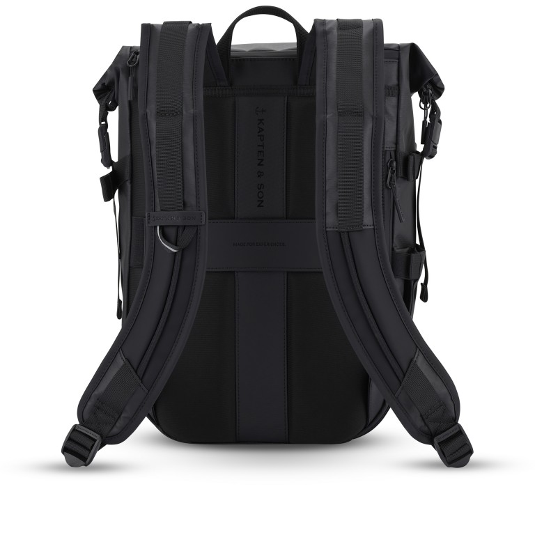 Rucksack Lisbon Small, Farbe: schwarz, beige, Marke: Kapten & Son, Abmessungen in cm: 30x40x17, Bild 3 von 7