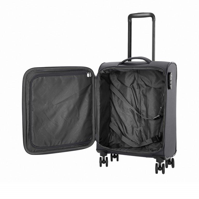 Koffer Kendo 55 cm Anthra, Farbe: anthrazit, Marke: Travelite, EAN: 4027002067233, Abmessungen in cm: 39x55x20, Bild 3 von 6