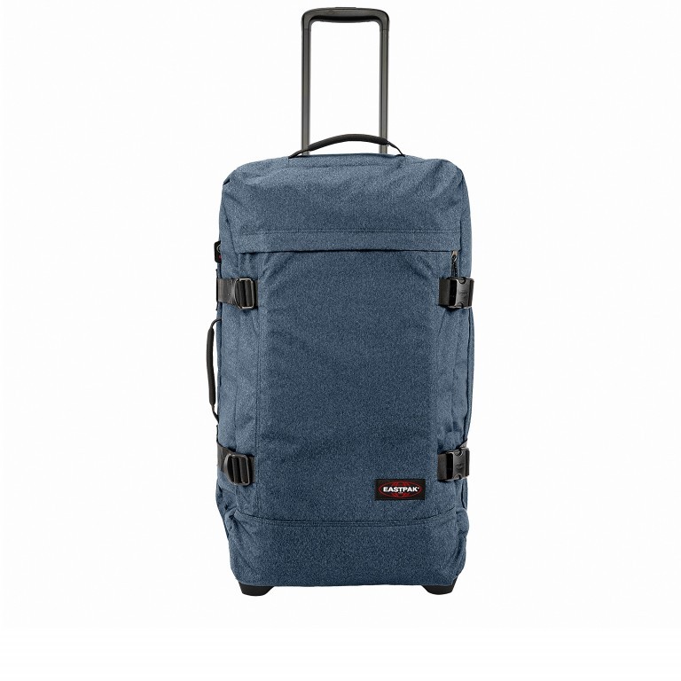 Reisetasche Tranverz M Double Denim, Farbe: blau/petrol, Marke: Eastpak, EAN: 5400597607180, Abmessungen in cm: 35.5x67x30, Bild 1 von 3