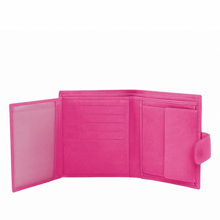 Geldbörse Hibiscus Pink, Farbe: rosa/pink, Marke: Loubs, Abmessungen in cm: 10x12x1, Bild 2 von 2