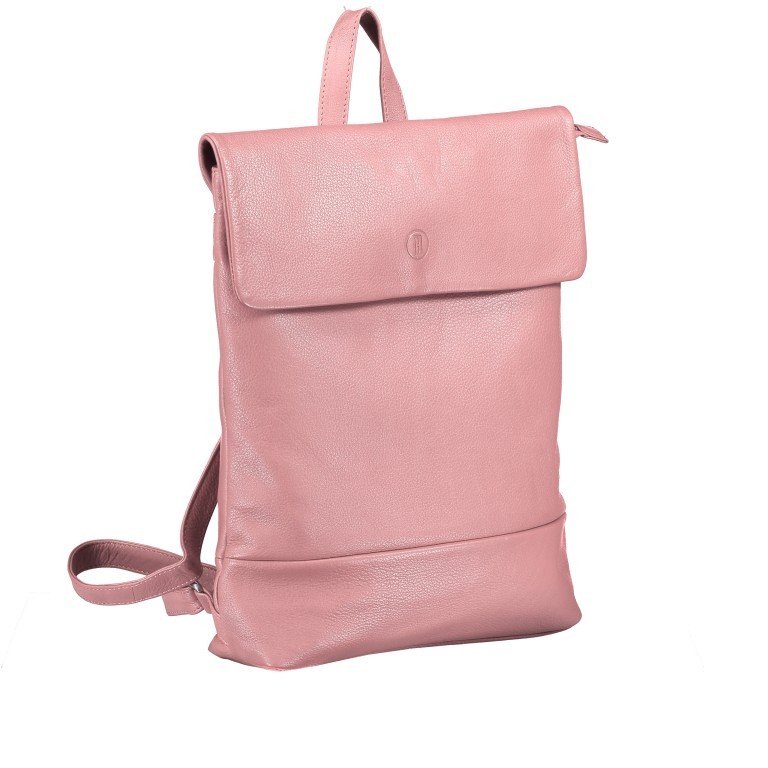 Rucksack Milano Rose, Farbe: rosa/pink, Marke: Hausfelder Manufaktur, EAN: 4251672707834, Abmessungen in cm: 25x33x8, Bild 2 von 7