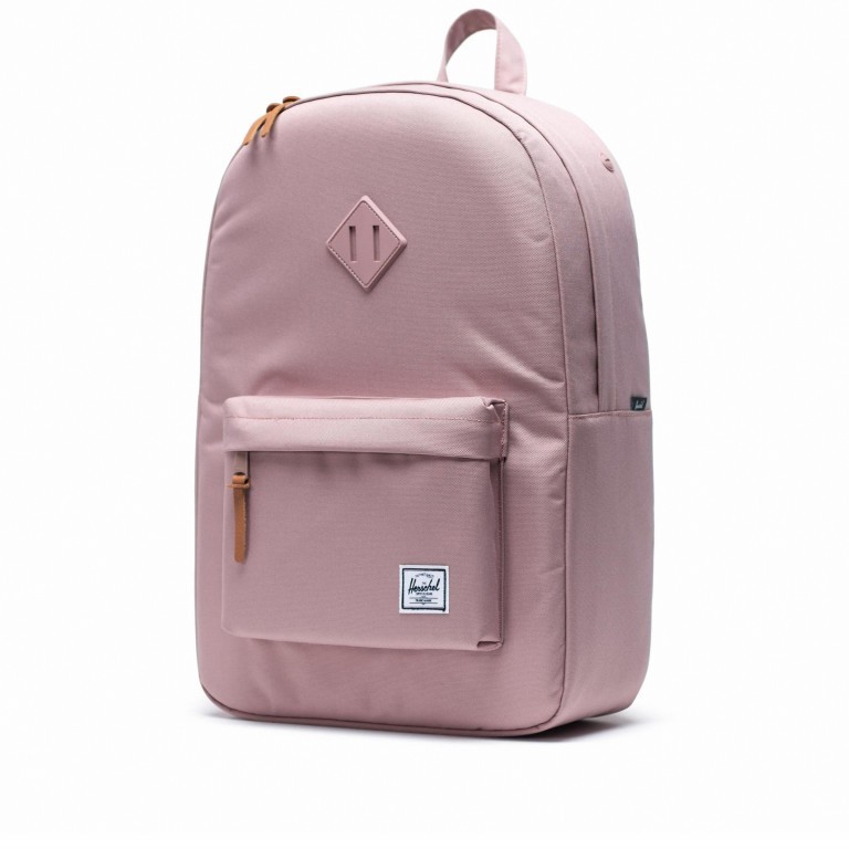 Rucksack Heritage Rubber Straps Volumen 19 Liter Ash Rose, Farbe: rosa/pink, Marke: Herschel, EAN: 0828432313624, Abmessungen in cm: 30x46x14, Bild 2 von 4