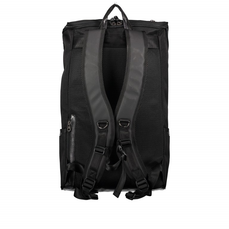 Rucksack Rokko mit Laptopfach 15 Zoll Black, Farbe: schwarz, Marke: Harvest Label, EAN: 4260594130170, Abmessungen in cm: 31x50x14, Bild 4 von 7