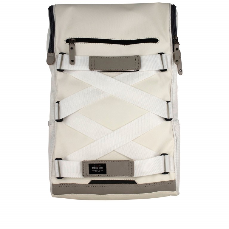 Rucksack Rokko mit Laptopfach 15 Zoll White, Farbe: weiß, Marke: Harvest Label, EAN: 4260594130217, Abmessungen in cm: 31x50x14, Bild 1 von 7