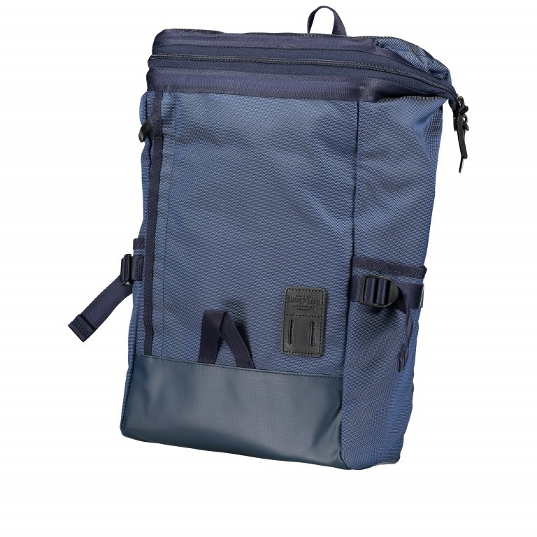 Rucksack Asama Bügelverschluss Navy, Farbe: blau/petrol, Marke: Harvest Label, EAN: 4260594131412, Abmessungen in cm: 30x43x8, Bild 2 von 7