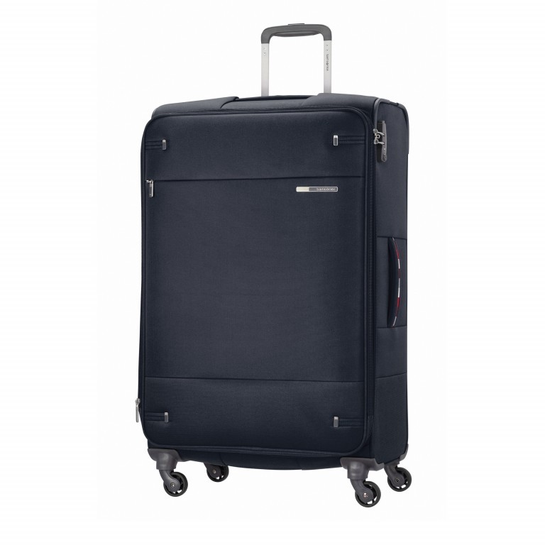 Koffer base-boost Spinner 78 Navy Blue Stripes, Farbe: blau/petrol, Marke: Samsonite, EAN: 5414847963254, Abmessungen in cm: 48x78x31, Bild 1 von 11