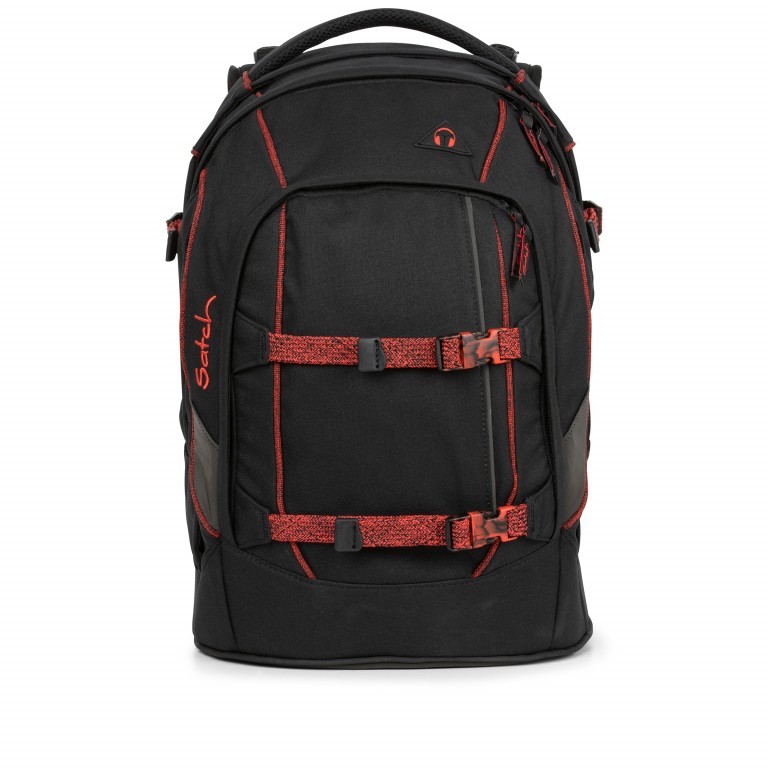 Rucksack Pack Black Volcano, Farbe: schwarz, Marke: Satch, EAN: 4057081041121, Abmessungen in cm: 30x45x22, Bild 1 von 18