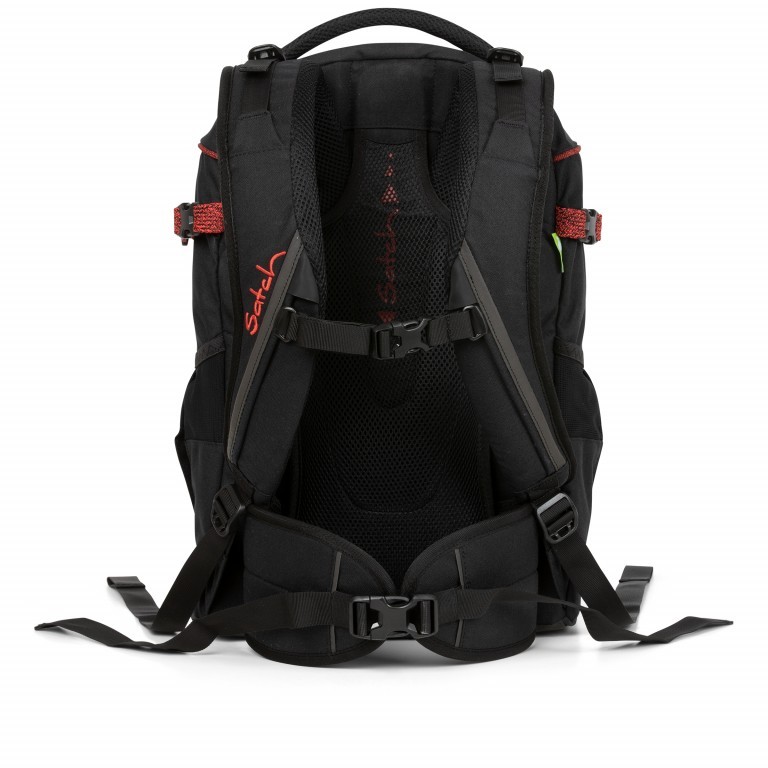 Rucksack Pack Black Volcano, Farbe: schwarz, Marke: Satch, EAN: 4057081041121, Abmessungen in cm: 30x45x22, Bild 5 von 18