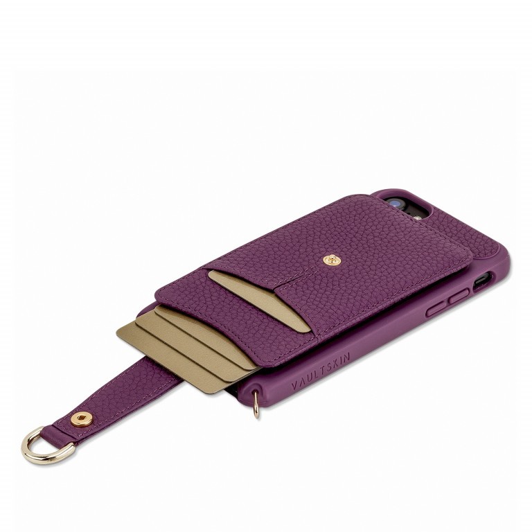 Handyhülle Victoria Fittings Gold mit Lederband für iPhone 6/7/8 Violet, Farbe: flieder/lila, Marke: Vaultskin, EAN: 0650327687172, Abmessungen in cm: 7.3x14.5x2, Bild 8 von 9