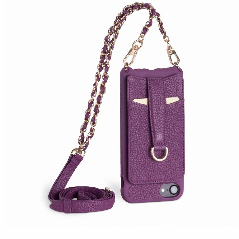 Handyhülle Victoria Fittings Gold mit Kette für iPhone 6/7/8 Violet, Farbe: flieder/lila, Marke: Vaultskin, EAN: 0650327687226, Abmessungen in cm: 7.3x14.5x2, Bild 1 von 9