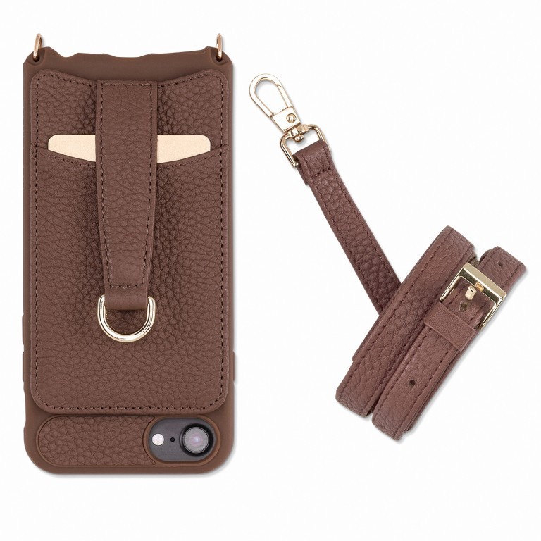 Handyhülle Victoria Fittings Gold mit Lederband für iPhone 6/7/8 Brown, Farbe: braun, Marke: Vaultskin, EAN: 0650327687196, Abmessungen in cm: 7.3x14.5x2, Bild 2 von 9