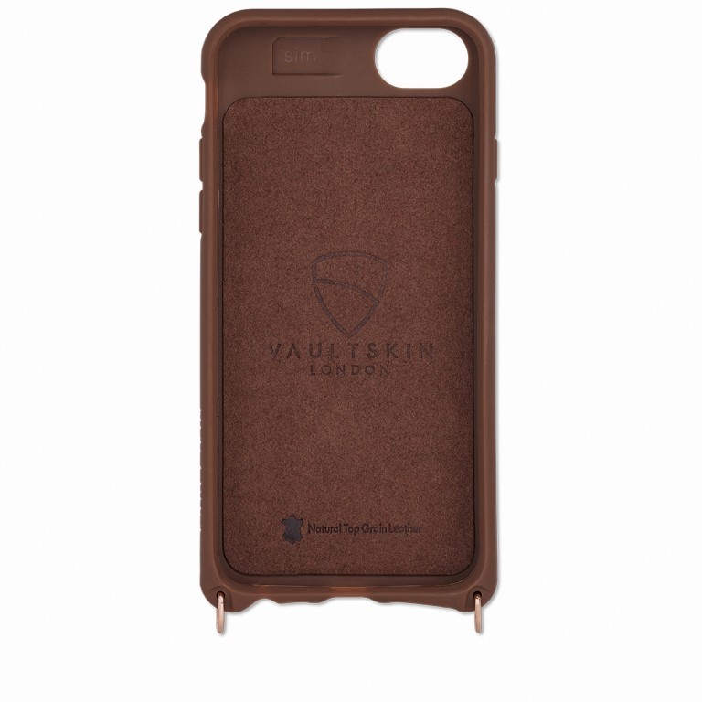 Handyhülle Victoria Fittings Gold mit Lederband für iPhone 6/7/8 Brown, Farbe: braun, Marke: Vaultskin, EAN: 0650327687196, Abmessungen in cm: 7.3x14.5x2, Bild 6 von 9