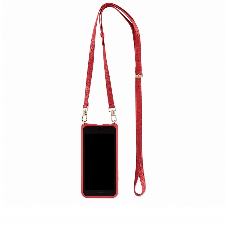 Handyhülle Victoria Fittings Gold mit Lederband für iPhone 10 Red, Farbe: rot/weinrot, Marke: Vaultskin, EAN: 5060624030130, Abmessungen in cm: 7.3x14.5x2, Bild 7 von 9