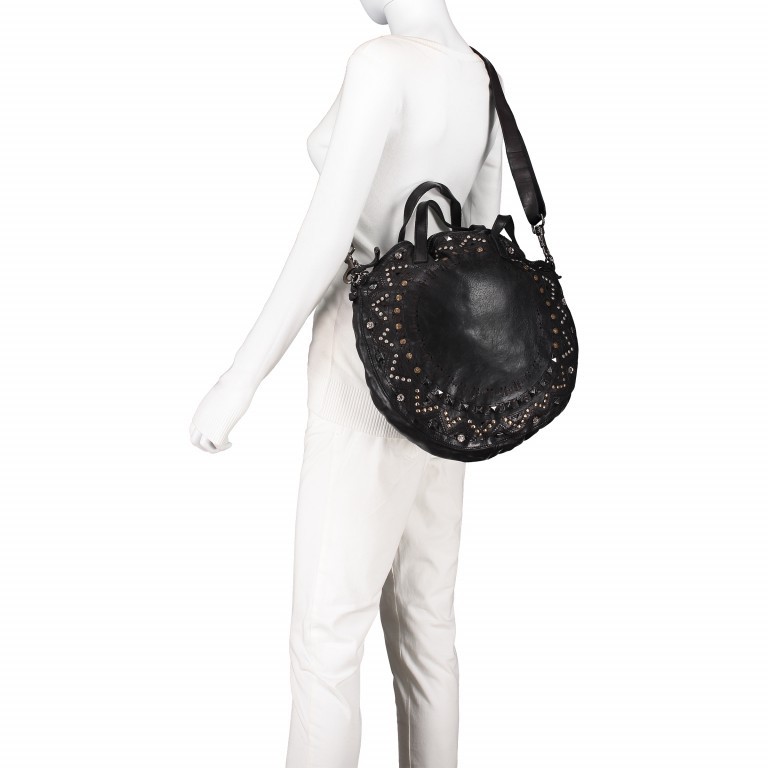 Handtasche Persefone 1615-X0775 Leder Nero, Farbe: schwarz, Marke: Campomaggi, EAN: 8054302403764, Bild 5 von 7