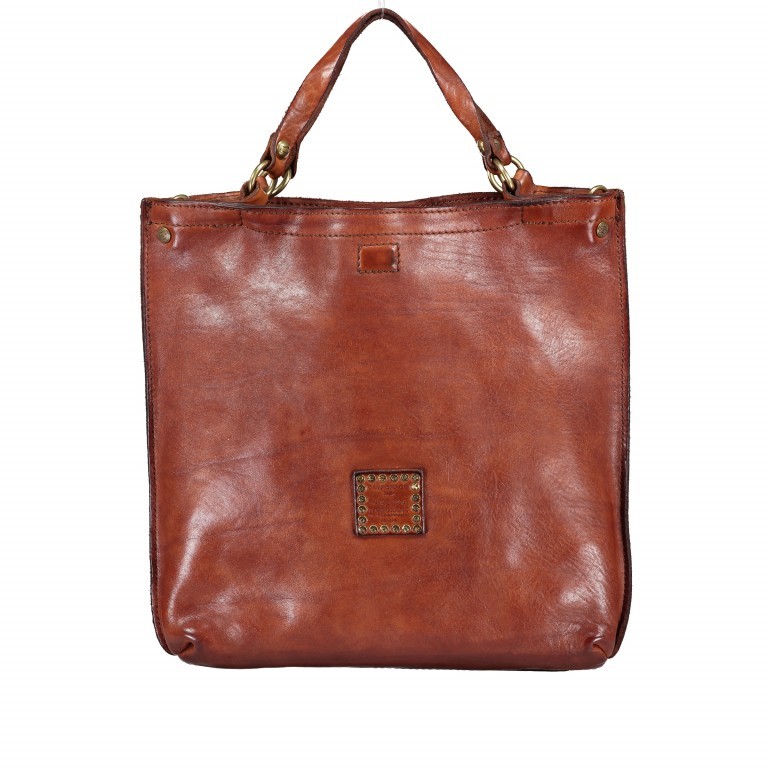 Handtasche Calipso Leder Cognac, Farbe: cognac, Marke: Campomaggi, EAN: 8054302444361, Abmessungen in cm: 33x31x5, Bild 3 von 12