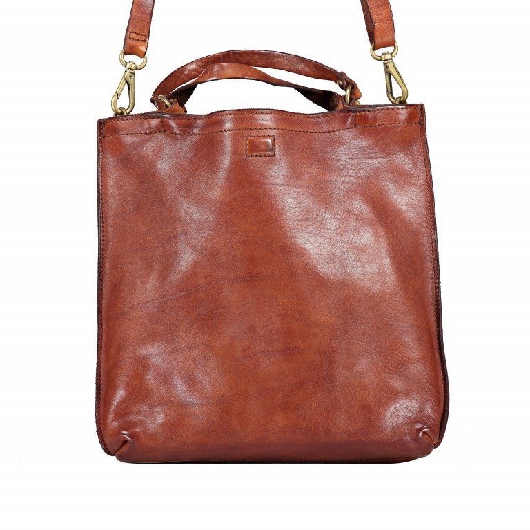 Handtasche Calipso Leder Cognac, Farbe: cognac, Marke: Campomaggi, EAN: 8054302444361, Abmessungen in cm: 33x31x5, Bild 10 von 12