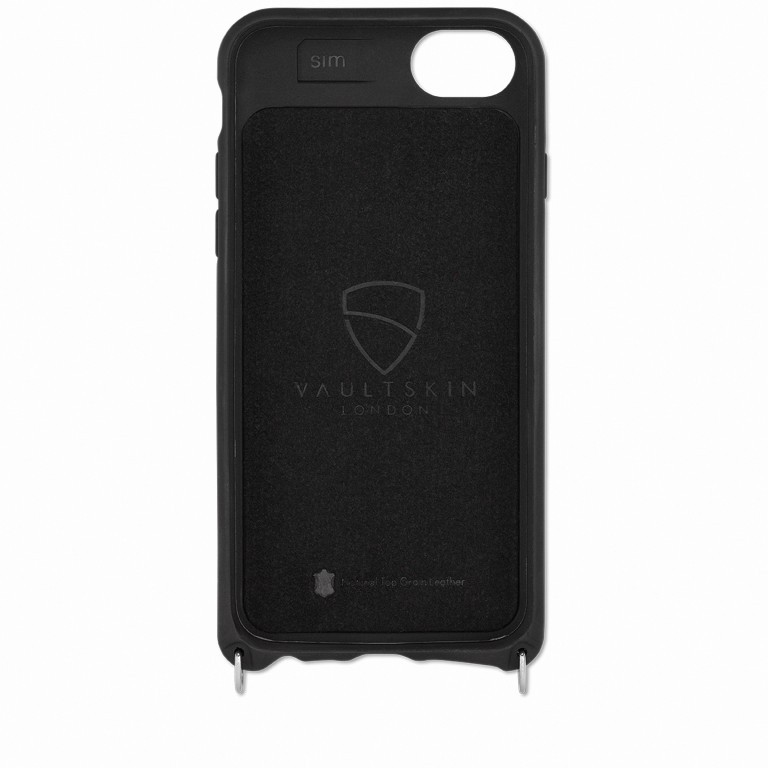 Handyhülle Victoria Fittings Silber mit Lederband für iPhone 6/7/8 Black, Farbe: schwarz, Marke: Vaultskin, EAN: 5060624030529, Abmessungen in cm: 7.3x14.5x2, Bild 6 von 9