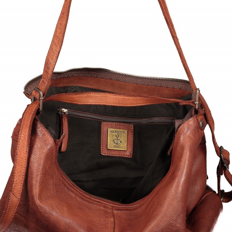 Beuteltasche / Rucksack Smooth-Plain Fabienne B3.9105 Charming Cognac, Farbe: cognac, Marke: Harbour 2nd, EAN: 4046478039353, Abmessungen in cm: 29x37x9, Bild 12 von 12