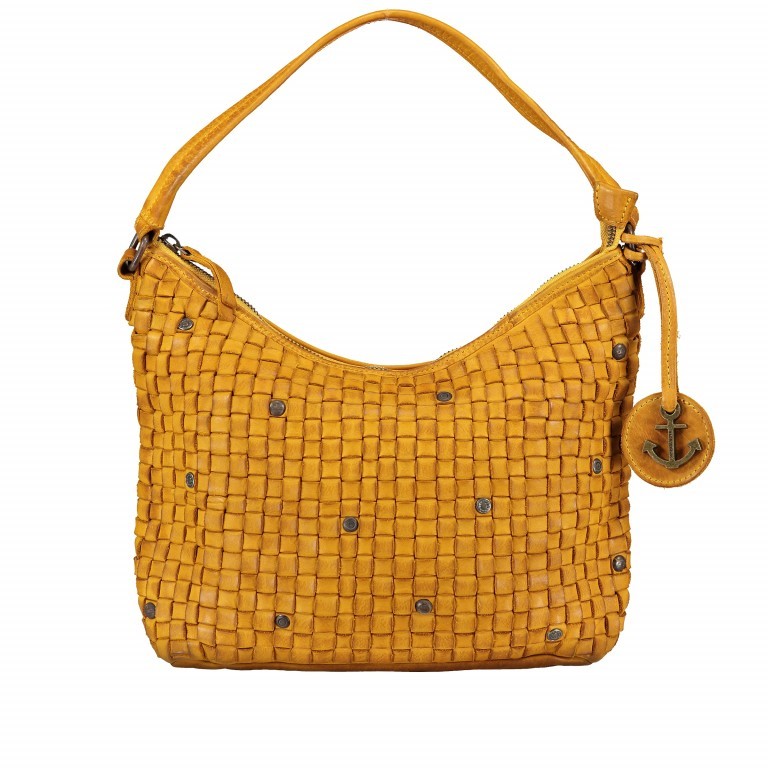 Beuteltasche Soft-Weaving Mila B3.6306 Oriental Mustard, Farbe: gelb, Marke: Harbour 2nd, EAN: 4046478039131, Abmessungen in cm: 33x25x12, Bild 1 von 5