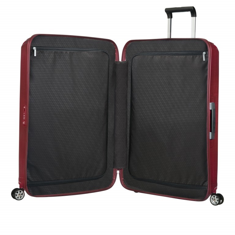 Koffer Lite-Box Spinner 69 Red, Farbe: rot/weinrot, Marke: Samsonite, EAN: 5414847725906, Abmessungen in cm: 46x69x27, Bild 4 von 12