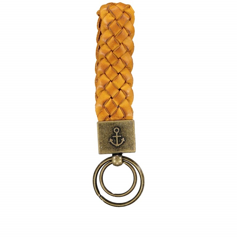 Schlüsselanhänger Soft-Weaving Hermine B3.0974 Oriental Mustard, Farbe: gelb, Marke: Harbour 2nd, Abmessungen in cm: 17x3x0, Bild 1 von 2