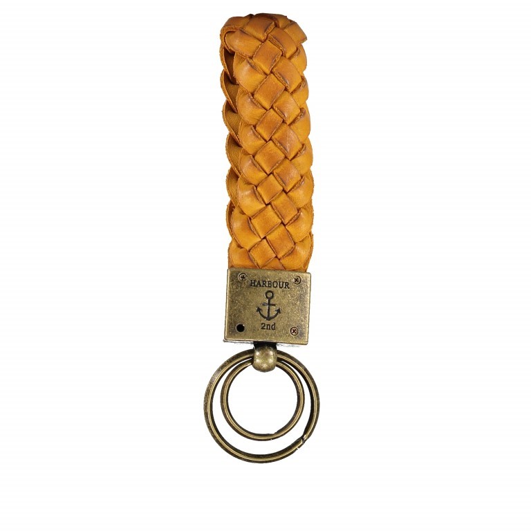 Schlüsselanhänger Soft-Weaving Hermine B3.0974 Oriental Mustard, Farbe: gelb, Marke: Harbour 2nd, Abmessungen in cm: 17x3x0, Bild 2 von 2