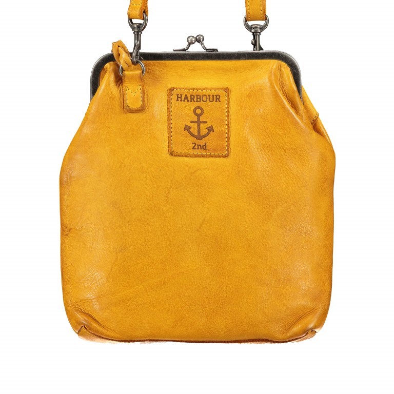 Umhängetasche Anchor-Love Bonnie B3.7841 mit Knipsverschluss Oriental Mustard, Farbe: gelb, Marke: Harbour 2nd, EAN: 4046478037878, Abmessungen in cm: 24.5x25.5x4, Bild 3 von 7