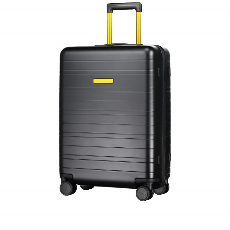 Koffer BVB Edition H6 mit Powerbank Größe 64 cm Black Yellow, Farbe: schwarz, Marke: Horizn Studios, EAN: 4260447326361, Abmessungen in cm: 46x64x23, Bild 2 von 9