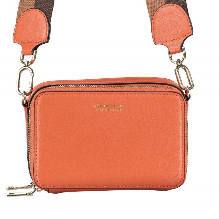 Umhängetasche Falun Orange, Farbe: orange, Marke: Seidenfelt, EAN: 4251634256103, Abmessungen in cm: 17x12x7, Bild 9 von 10