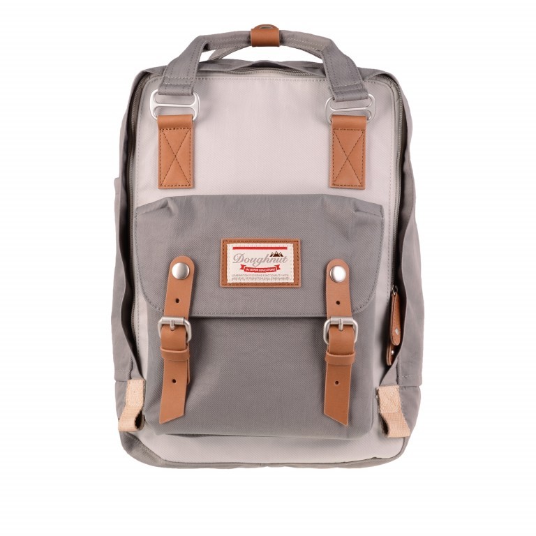 Rucksack Macaroon Bicolor Volumen 16 Liter Ivory Lightgrey, Farbe: beige, Marke: Doughnut, EAN: 4897065904321, Abmessungen in cm: 28x38x11, Bild 1 von 8