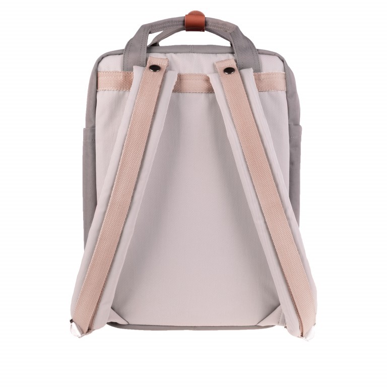 Rucksack Macaroon Bicolor Volumen 16 Liter Ivory Lightgrey, Farbe: beige, Marke: Doughnut, EAN: 4897065904321, Abmessungen in cm: 28x38x11, Bild 3 von 8