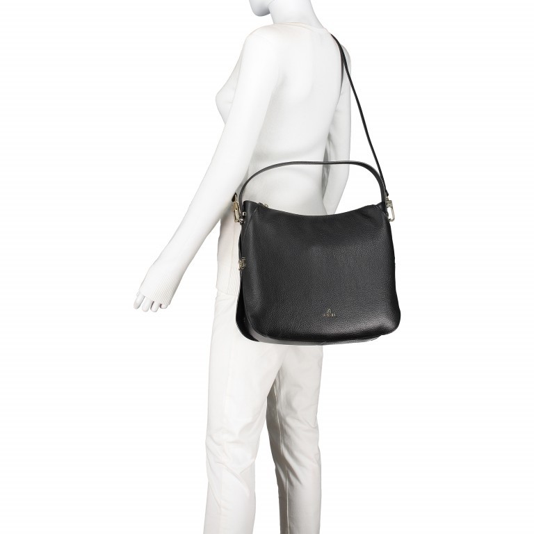 Beuteltasche Milano Hobo M 136-005 Black, Farbe: schwarz, Marke: AIGNER, EAN: 4055539266898, Abmessungen in cm: 35x30x11.5, Bild 5 von 8