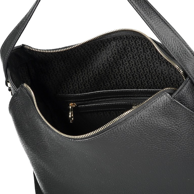 Beuteltasche Milano Hobo M 136-005 Black, Farbe: schwarz, Marke: AIGNER, EAN: 4055539266898, Abmessungen in cm: 35x30x11.5, Bild 8 von 8