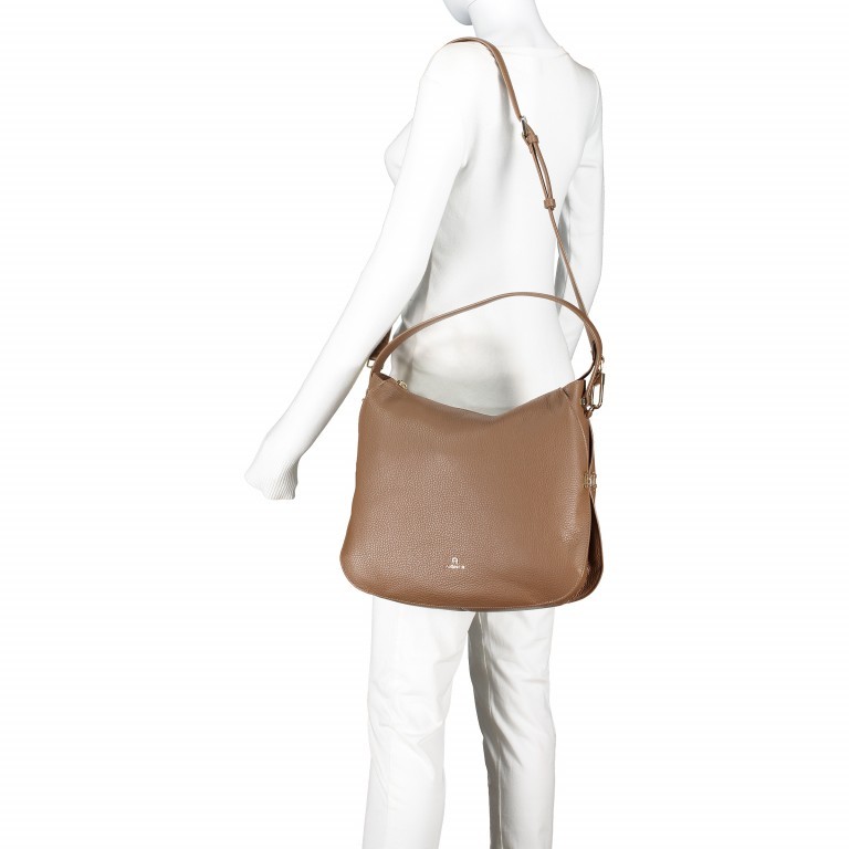 Beuteltasche Milano Hobo M 136-005 Bison Brown, Farbe: braun, Marke: AIGNER, EAN: 4055539266911, Abmessungen in cm: 35x30x11.5, Bild 6 von 10