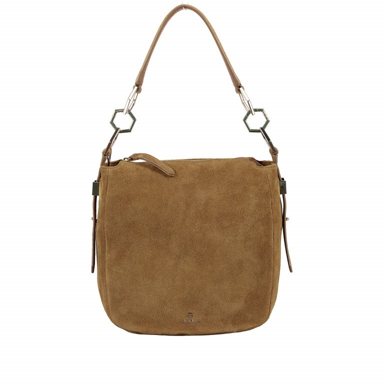 Beuteltasche Serena S Velours Bison Brown, Farbe: braun, Marke: AIGNER, EAN: 4055539267147, Abmessungen in cm: 25x24.5x9, Bild 1 von 8